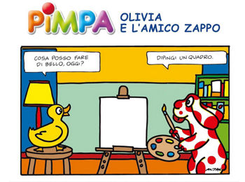 pimpa, olivia e l’amico zappo